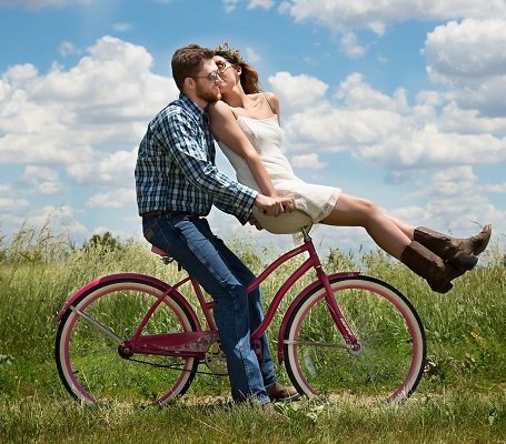 couple on bike